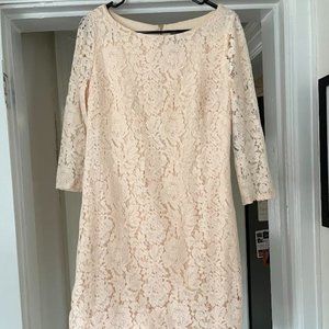 Vince Camuto Peach Lace Dress